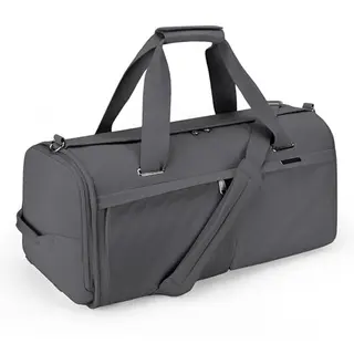 YOUNGOA Damen Sporttasche 45L mit Schuhfach und Nassfach, Grau