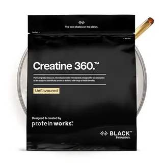 Protein Works Creatine 360 – Mikronisiertes Kreatinpulver, 250g, 83 Portionen, geschmacksneutral, für Energie & Leistung