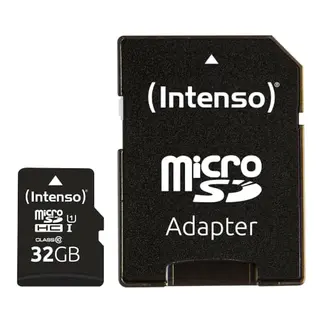 Intenso Premium microSDHC 32GB Class 10 Speicherkarte mit SD-Adapter