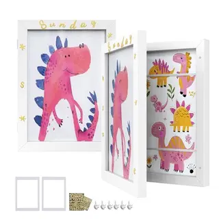SONGMICS Bilderrahmen 2er Set, A4, 22 x 28 cm, Glas