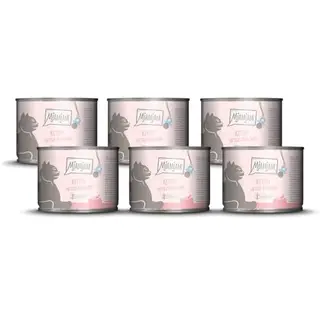 MjAMjAM Premium Katzen-Nassfutter Kitten mit Hühnchen & Lachsöl, getreidefrei, 6 x 200 g