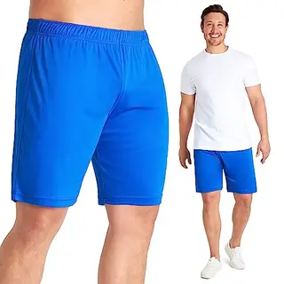 CityComfort Herren Sporthose Kurz, Sommer Laufshorts, Fitness & Training, Blau, Größe L