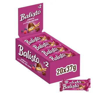 Balisto Yoberry Schokoriegel mit Joghurt und Beeren, 20 x 37g