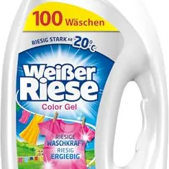 Weißer Riese Color Gel (100 Waschladungen) - Hochwirksames Color Waschmittel für strahlend saubere Wäsche