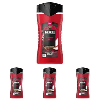 Axe Cherry Fizz Duschgel 225 ml - Premium Body Wash für 12 Stunden Frische (4er Pack)