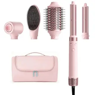 MESCOMB 5 in 1 Haar Styler Set – Föhn, Lockenstab, Airstyler, Schnelltrocknend, für voluminöse Styles, inklusive Reisetasche