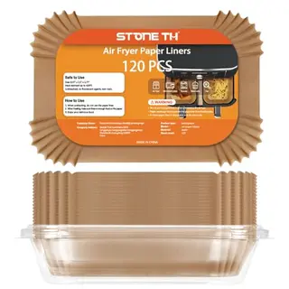120 Stück Backpapier für Ninja Heißluftfritteuse – Pergamentpapier Liner für AF300EU, AF400EU, SL400EU, AF500EU