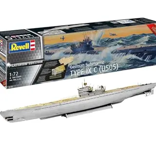 Revell Modellbau U-Boot Type IX C Platinum Edition, 1:72, 800 Teile, Bastelset ab 13 Jahren