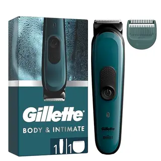 Gillette Intimate Elektrischer Körperrasierer für Herren, Kabellos und Wasserdicht, Ideal für den Intimbereich
