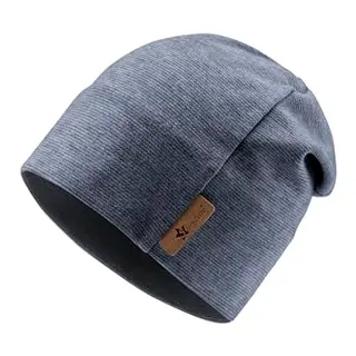 Sterntaler Beanie in Melange mit Streifen - Unisex Baby- und Kinder-Mütze - Marine, 47