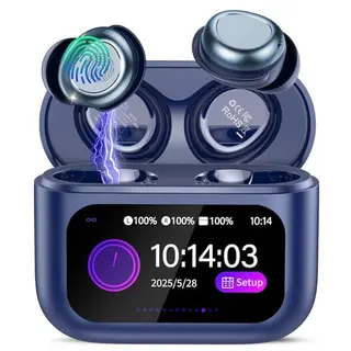Bluetooth In-Ear Kopfhörer mit 48H Akku, Schlafkopfhörer für Seitenschläfer, Touchscreen