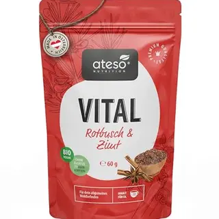 ATESO - Detox Your Feelings - Bio Kräutertee mit Rotbusch, Zimt und Ingwer - 60g