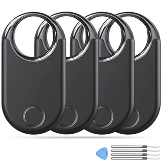Air Tracker Tags 4er Pack für iOS - Schlüsselfinder mit Apple Find My APP, Bluetooth Tracker für Gepäck und Schlüssel