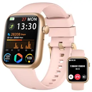 Smartwatch Damen & Herren mit 1,83" HD Display, Fitness- und Schlaftracking, Herzfrequenz, Sportmodi, Wasserdicht, kompatibel mit iPhone & Android