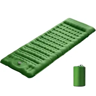 Asbtos Selbstaufblasende Camping-Isomatte 192x63cm mit integriertem Kissen | Ultraleicht, wasserdicht, ideal für Zelt und Outdoor