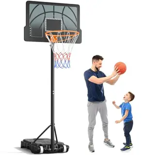 Yohood Höhenverstellbarer Basketballkorb für Kinder, Tragbar, Wetterfest, für Indoor und Outdoor