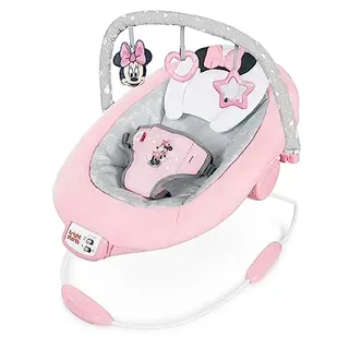 Bright Starts Minnie Maus Babywippe mit Musik und Spielzeugen, 1 Stück