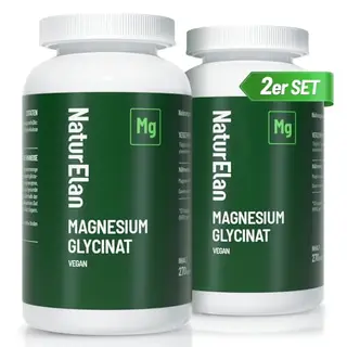 Magnesium Glycinat Kapseln - 540 Stück, 300mg pro Tagesdosis, Vegan