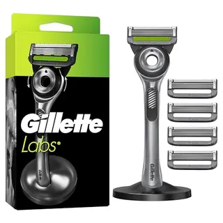 Gillette Labs Rasierer für Männer mit Reinigungs-Element und 5 Ersatzklingen