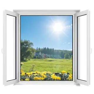 Apalus Fliegengitter Fenster – Mückennetz, Insektenschutz, 100 x 100 cm, Weiß