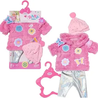BABY born Mantel-Set Pink für 43 cm Puppen mit Leggings & Mütze