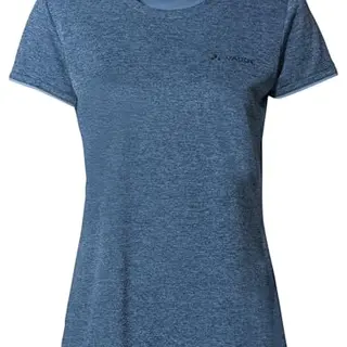VAUDE Essential Damen T-Shirt – Schnelltrocknend & atmungsaktiv, pflegeleicht mit Rundhals, Dark Sea Uni, 40