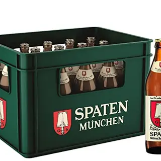 SPATEN Münchner Hell Flaschenbier, 20 x 0,5 l, Mehrweg im Kasten
