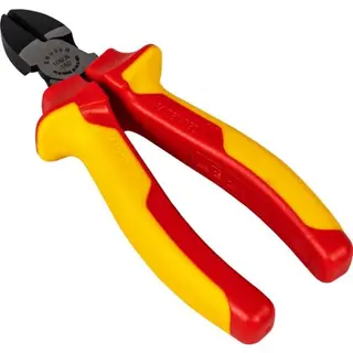 Brüder Mannesmann VDE-Seitenschneider 160 mm, isoliert bis 1.000 V, Elektrikerzange, ergonomischer Griff, VDE geprüft