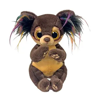 TY Beanie Boos Chihuahua Toffee – 15 cm mit großen glitzernden gelben Augen