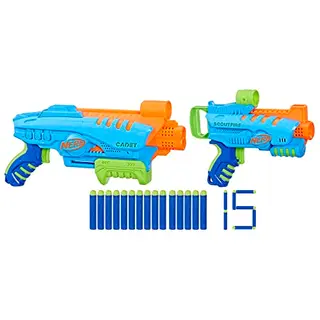 Nerf Elite Junior Ultimate Starter Set mit 2 Blastern und 15 Darts für Kinder ab 6 Jahren