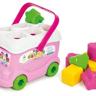 Clementoni Disney Baby Sortierbus mit Baby Minnie - Spiel zur Förderung der Motorik für Kinder ab 10 Monaten