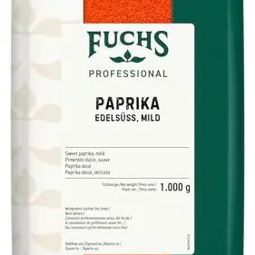 Fuchs Professional Paprika edelsüß mild – 1 kg im recyclebaren Beutel für Gulasch, Saucen & Dips