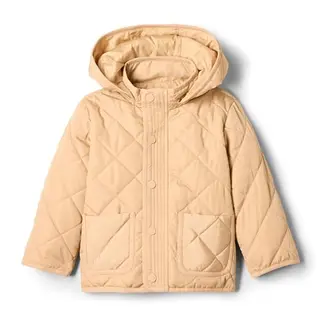 Amazon Essentials Unisex Baby Feldjacke mit Kapuze, Braun, 12 Monate