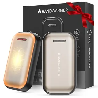 Fitabok Handwärmer Elektrisch 2er-Pack – 6000mAh, Magnetisch, USB-C, Schnellheizung, Bis 55°C, Für Outdoor, Camping, Golf, Raynaud