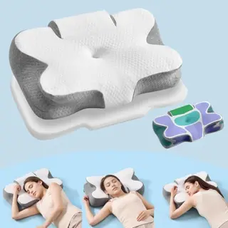 SONGMICS Kopfkissen, ergonomisch und höhenverstellbar, Memory Foam