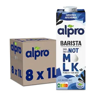 Alpro Not Milk Barista – 8x1L – Für Aufschäumen – Vegan