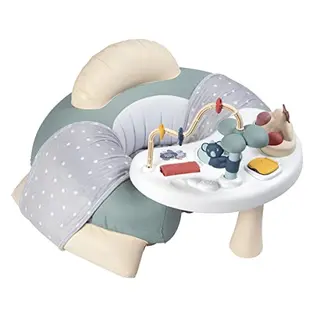 Smoby Little Smoby Babysitz mit Spieltisch - Aufblasbarer Rundsitz für Kinder ab 6 Monaten