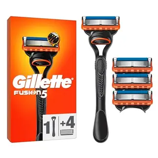 Gillette Fusion5 Rasierer für Männer mit 4 Ersatzklingen für eine sanfte und gründliche Rasur