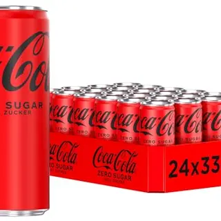 Coca-Cola Zero Sugar Erfrischungsgetränk, 24 Dosen à 330 ml