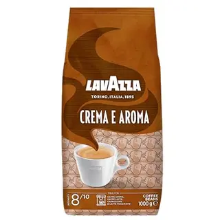 Lavazza Crema e Aroma Kaffeebohnen, Ideal für Espresso, Schokoladige Aromen, Vollmundiger Geschmack, 1 kg
