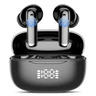 Bluetooth Kopfhörer, kabellos, In Ear, 4 Mic ENC, Noise Cancelling, LED, HiFi Stereo, 50 Std. Spielzeit, IPX7, für iOS & Android