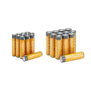 Amazon Basics Hochleistungs-Alkali-Batterien, Vorteilspack: 12 AA & 12 AAA, 1,5 V, 10 Jahre lagerfähig, 24 Stück