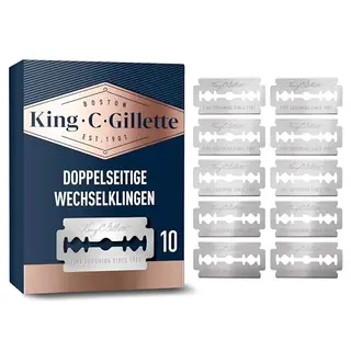 King C. Gillette Rasierklingen Herren, 10 Original Ersatzklingen