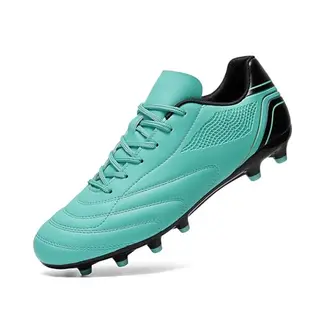 HaloTeam Fußballschuhe Herren Outdoor Spike Cleats, Professionelle Sportschuhe, Cyan, EU 43