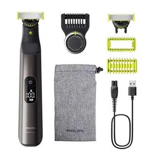 PHILIPS OneBlade Pro 360 - elektrischer Rasierer & Trimmer für Gesicht und Körper, mit Klingen und Aufsätzen