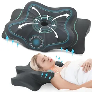 DONAMA Memory Foam Nackenkissen für Seiten-, Rücken- und Bauchschläfer