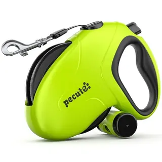 Pecute Hundeleine 8m, Rollleine für Hunde, 360° Verhedderungsfrei, Anti-Rutsch-Griff & Schnellbremsknopf, für Hunde bis 50kg