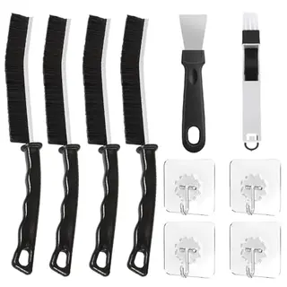 10-tlg. Reinigungsbürsten-Set für Ecken, Fugen, Bad, Küche, Dusche und Fenster