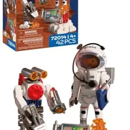 PLAYMOBIL Space ESA Astronaut mit Roboter & Mars-Crawler für Kinder ab 4 Jahren | Weltraumforschungsspielzeug Set