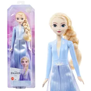 Mattel Disney Elsa Puppe im Reiseoutfit - Die Eiskönigin, kämmbare blonde Haare, beweglich, für Kinder ab 3 Jahren